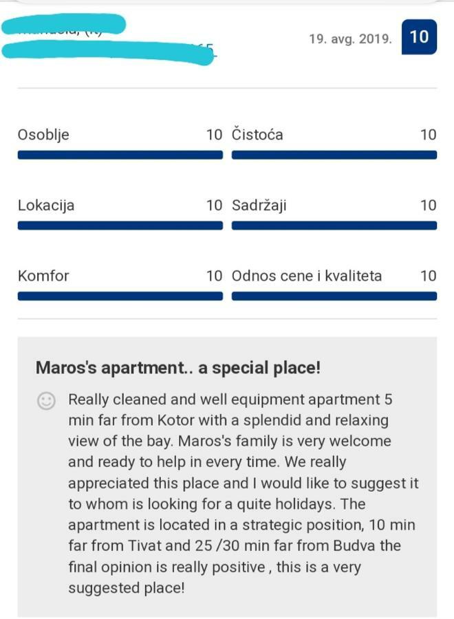 Apartments Marko Maros Котор Экстерьер фото